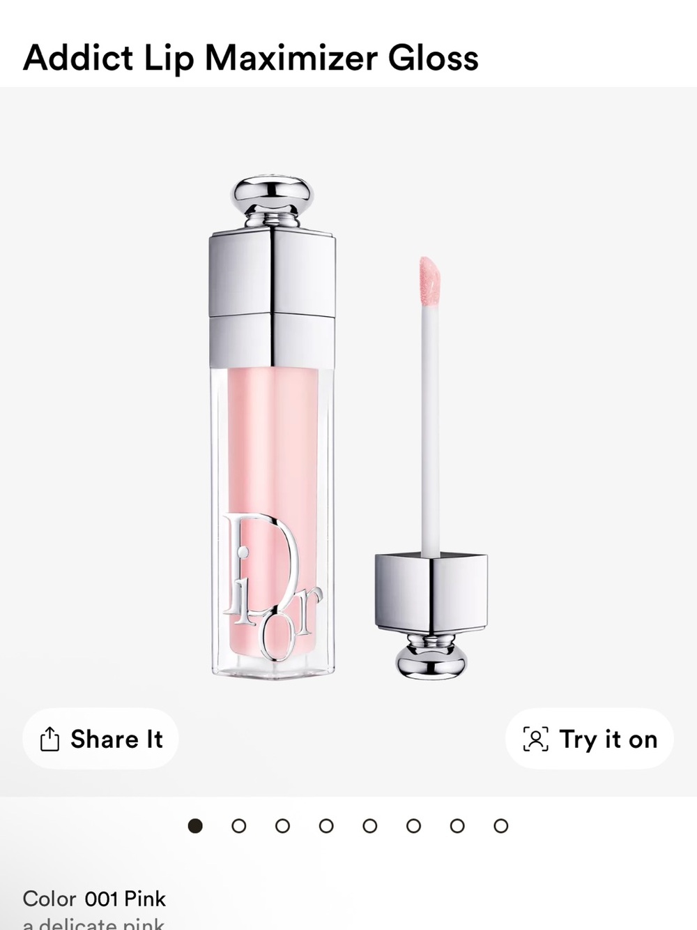 Dior Addict lip maximizer in 001 Pink